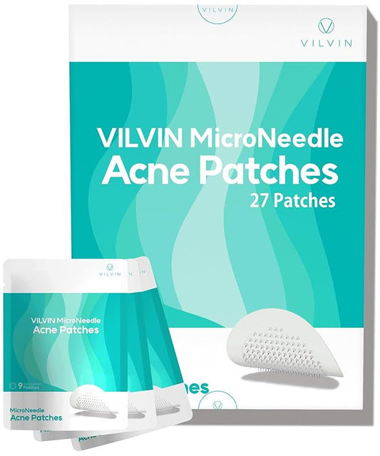 Dissolving Microdart Acne Patch for Deep Blemish - 18 Patches - Fast Acting Microdart Pimple Patches for face - Hyaluronic Acid, Tea Tree Zit patches for face - Hydrocolloid Bandages