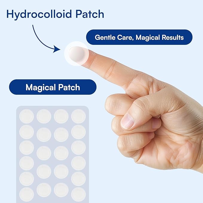 Chel's Magical Cosmetic Acne Pimple Patches | Hydrocolloid Patches for Acne & Zit Treatment | Invisible Spot Cover for Blemishes & Breakouts | Korean Skincare (Pack of 3)