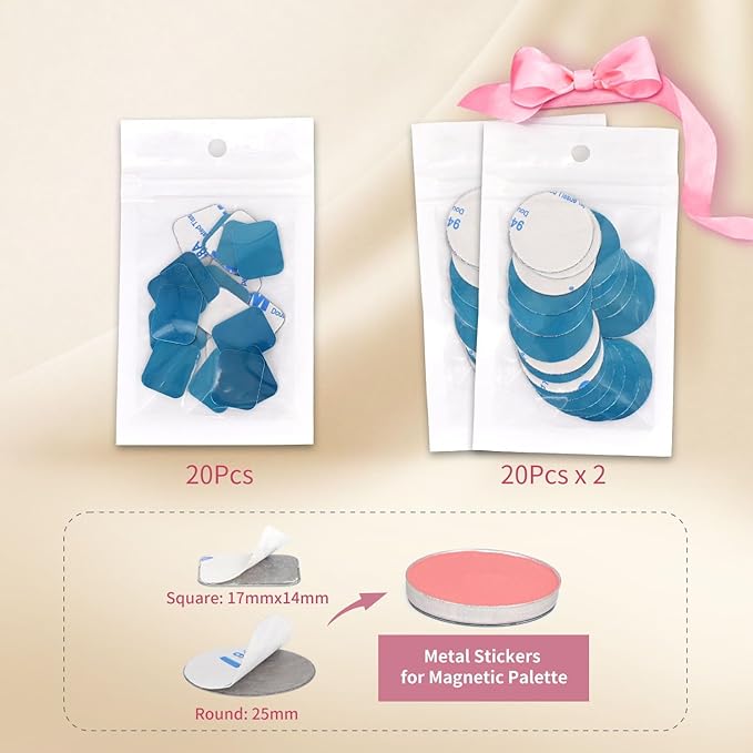 AJLTPA Magnetic Makeup Palette with Clear Top, 3Pack