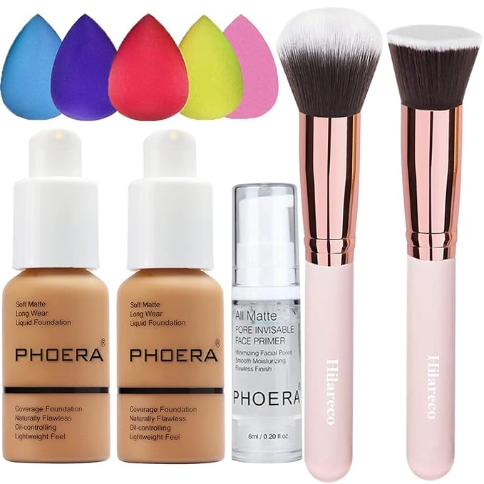 Phoera Foundation,Full Coverage Foundation,Hilareco Concealer Foundation Flawless 30ml 30ml