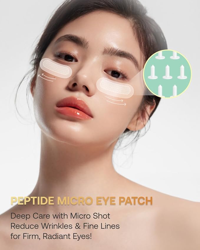 Geumsan Black Ginseng Peptide Under Eye Patches for Dark Circles & Wrinkles 2 Patches, Hydrocolloid Eye Mask for Firming & Hydration, Korean Skincare, Deep Absorption Technology