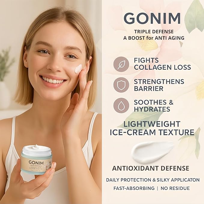 Face Moisturizer Korean Skin Care,Anti Aging Support with Collagen Activation,Skin Barrier Repair Face Cream,Daily Face Moisturizer for Dry,Sensitive Oily Skin,Shea Butter Hydration-1.69fl.oz