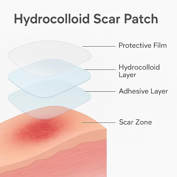 Clear Scar Sheets – 10 Pieces – Skin Patches for Face and Body – Use Before Scars Fully Form – Prevent and Reduce Scars from Acne, Scalds, Burns, Cuts, Abrasions – Thin, Flexible, Waterproof, Gentle