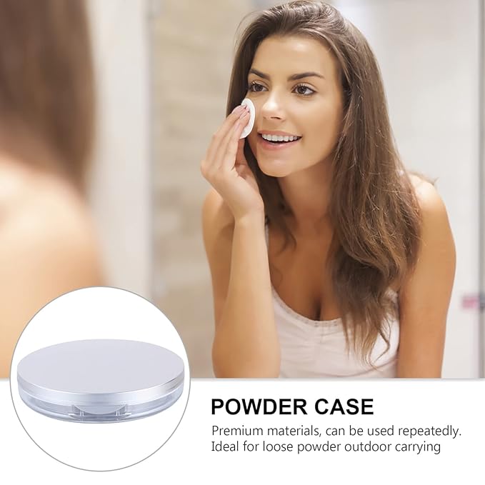 Artibetter Empty Reusable Powder Box 2pcs Loose Powder 5g