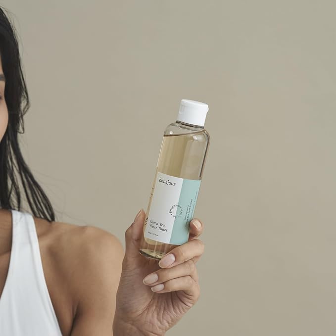 [BONAJOUR] Vegan Beauty Organic Green Tea & Hyaluronic Acid Facial Toner for Dry Skin - 100% Pure Natural Moisturizer & High Moisture Type, Anti Aging, Anti Wrinkle, 7.2 fl. oz