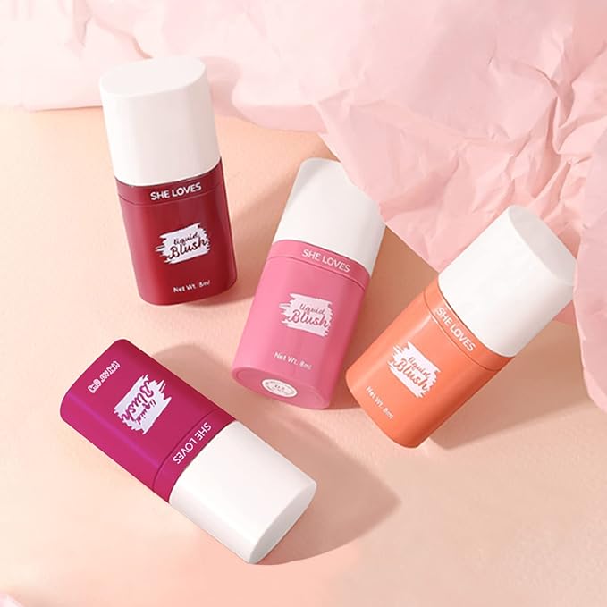 Liquid Blush,Luxsea Cream Blush Liquid Stick for Cheeks, Party (Pink)