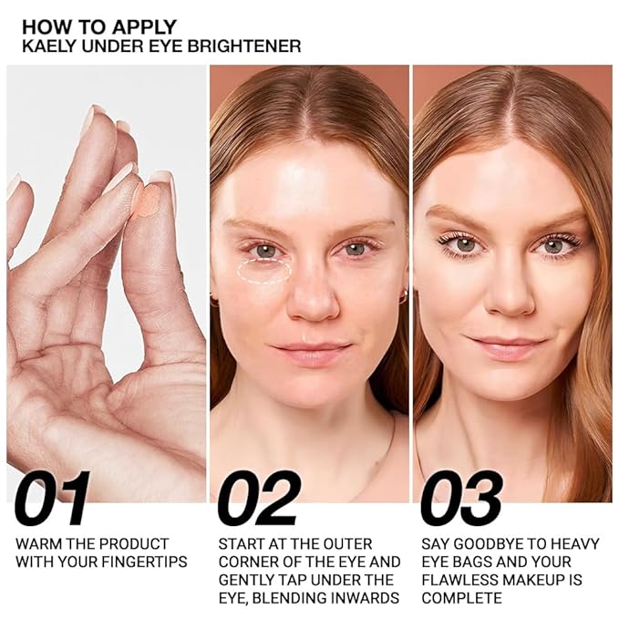 evpct 2Pcs under Eye Brightener, Nourishing Luminous under ojeras,09# Vanilla