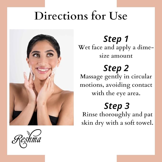 Reshma Beauty Honey & Lemon Face Wash for All Skin Types & Dull Skin, Cleanser for Purifying, Deep Cleansing, and Brightening, Removes Make-Up, For Daily Use, Cruelty-Free, 5.07 fl oz, Pack of 1