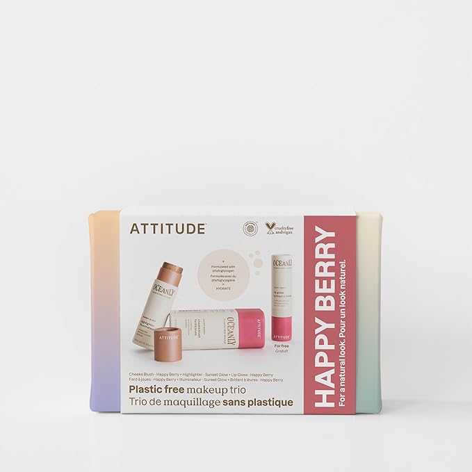 ATTITUDE Happy Berry Makeup Trio Set,