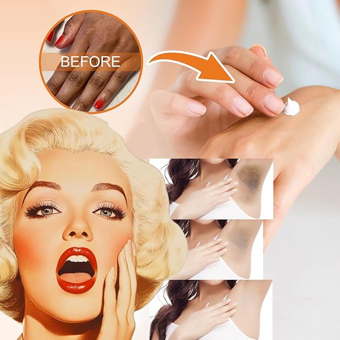 Crema para Aclarar las Axilas y Partes Intimas, Para Piel Entrepierna, Manchas Codos, Piernas Zonas, Íntimas Cara Axilas, Rodillas Cuello 50G (1 bottles loción de cuidado de axilas y partes intimas)