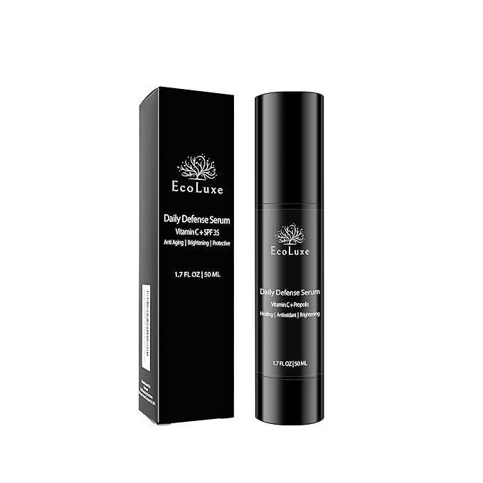 Vitamin C & Propolis Serum – Daily Defense Brightening & Hydrating Antioxidant Face Serum for Sensitive Skin & Even Tone