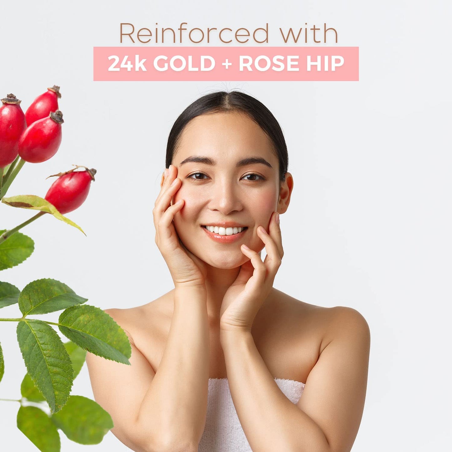 Skin Aesthetics Rose Gold Peel-Off Face Mask - Unclogs Pores, Removes Oil & Dirt, Tightens Skin, Blackhead Remover - Dermatologist Tested Korean Skincare - Clean Beauty, Cruelty-Free - 6.7 Fl oz