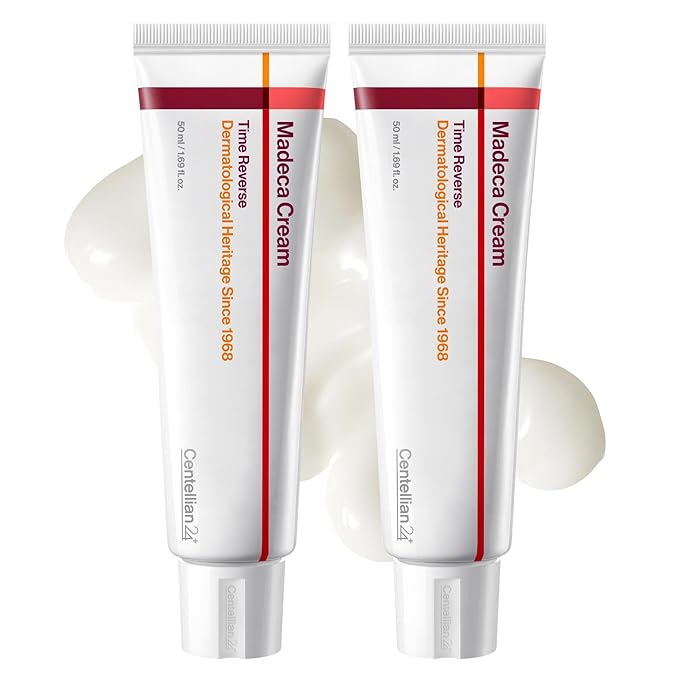 CENTELLIAN 24 Madeca Cream Time Reverse (1.69fl oz, Pack of 2) - Advanced Fast-Absorbing & Nourishing Cream, Hydrates, Reduces Wrinkles, Low Irritation, Korean Skin Care. Centella Asiatica