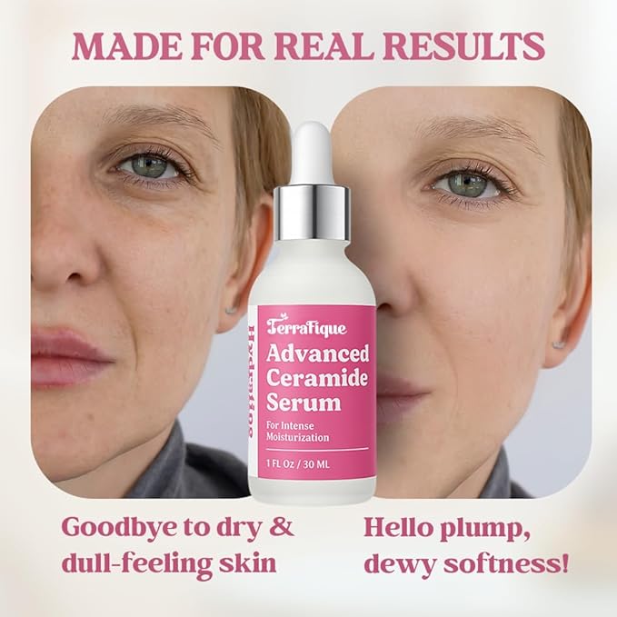Ceramide Serum for Face - Hydrating Face Serum for Women - Anti Aging - Ceramide Barrier Repair with Centella, Vitamin A C E - Anti Aging Serums for Dry Sensitive Skin - 1 Fl Oz - 1 Pack