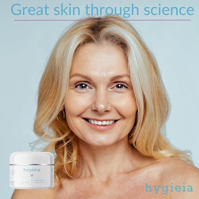 Hygieia Crepey Skin Liposomal Repair Cream – Anti-Aging Crepe Corrector Lotion for Loose Skin (Arms, Neck & Body) & Wrinkles – Retinol & Hyaluronic Acid Firming Cream with Idebenone – Made in USA, 4oz