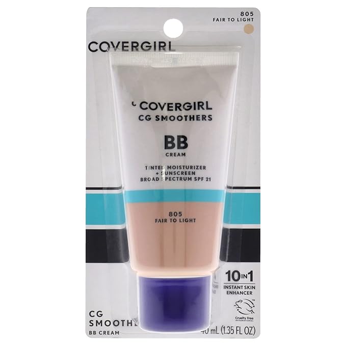COVERGIRL Smoothers Lightweight BB Cream, Fair to Light UV Protection 1.35 oz