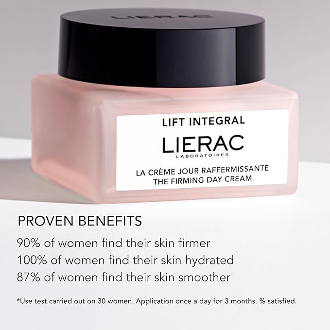 Lierac Lift Integral Firming & Wrinkle Face Cream - Face Moisturizer with Collagen, Elastin & Hyaluronic Acid, Moisturizer Reduces Appearance of Wrinkles Suitable for Women's Sensitive Skin - 50ml