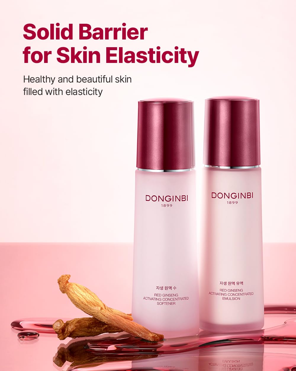 Donginbi Red Ginseng Activating Concentrated Emulsion - Vegan Firming & Skin Barrier Repair Moisturizer for Face, Korean Ginseng Skin Care Gifts for Women, 2.36 floz