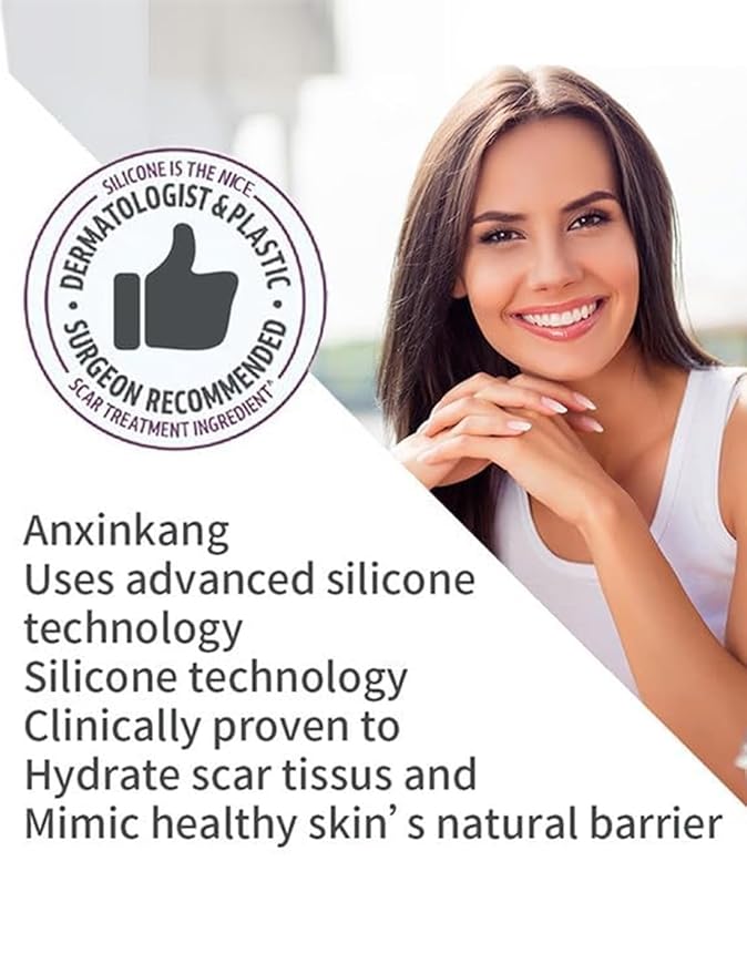 Silicone Scar Gel, Advanced Scar Cream treating for New and Old Scars, Surgical Scars, Burn Scars, Stretch Marks, Acne Scars, Dark markings, Keloid Removal 0.70 oz (20 g)