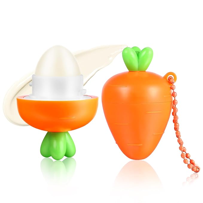 KISSIO Lip Balm,Carrot Lip Balm,Lip Care oz(03#Carrot)