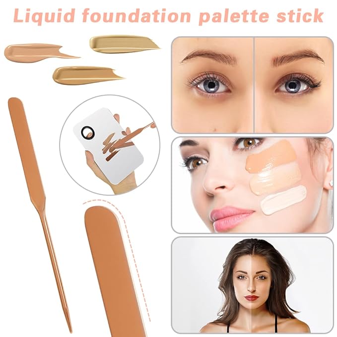 5PCS Makeup Mixing Palette, Stainless Steel Cosmetic Makeup