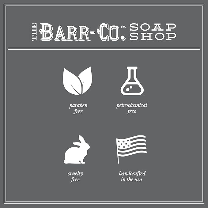 BARR-CO. Soap Shop Hand Cream Blood Orange Amber, Orange & Amber Essential Oils, Hand Cream for Dry & Cracked Hands, Shea Butter Cream, 3.4 fl oz