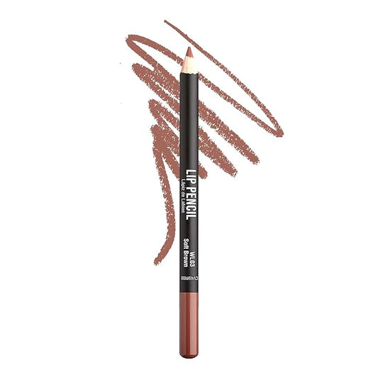KISS New York Professional Slim Lip Pencil, Creamy Soft Lip Liner, Smooth Long-Lasting Rich Lip Color, Natural Lip Makeup, Water-Resistant Lip Crayon (Soft Brown)