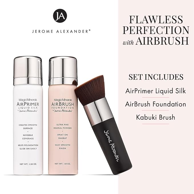 MagicMinerals AirBrush Foundation Set by Jerome Alexander – Skin (Fair)