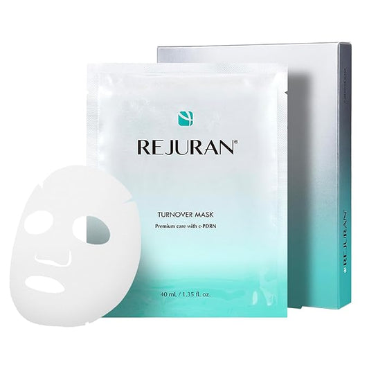 REJURAN® Turnover Mask, c-PDRN® (5ea) – Original Salmon DNA Daily Mask for Firming, Hydration, Repairing & Revitalizing. Achieve Youthful, Radiant Skin. Korean Skincare. Ultra Microfiber Sheet Mask