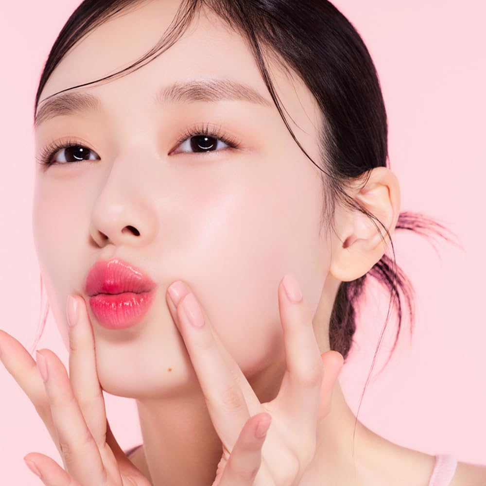 ETUDE Dear Darling Water Tint - Strawberry Ade (9g) | Vivid Color Lip Stain with Moisturizing Weightless & Non-sticky Finish Lip Stain | Smudge-proof Lip Tint | Korean Makeup, Kbeauty