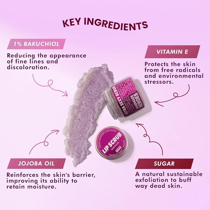 Handmade Heroes Bakuchiol Lip Scrub 1