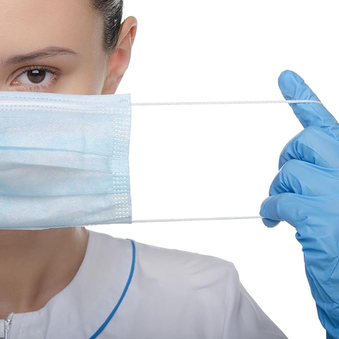 100 Pack Medical Disposable Face Masks for Protection, 3 Layers Safety Face Masks For Adults Daily Use