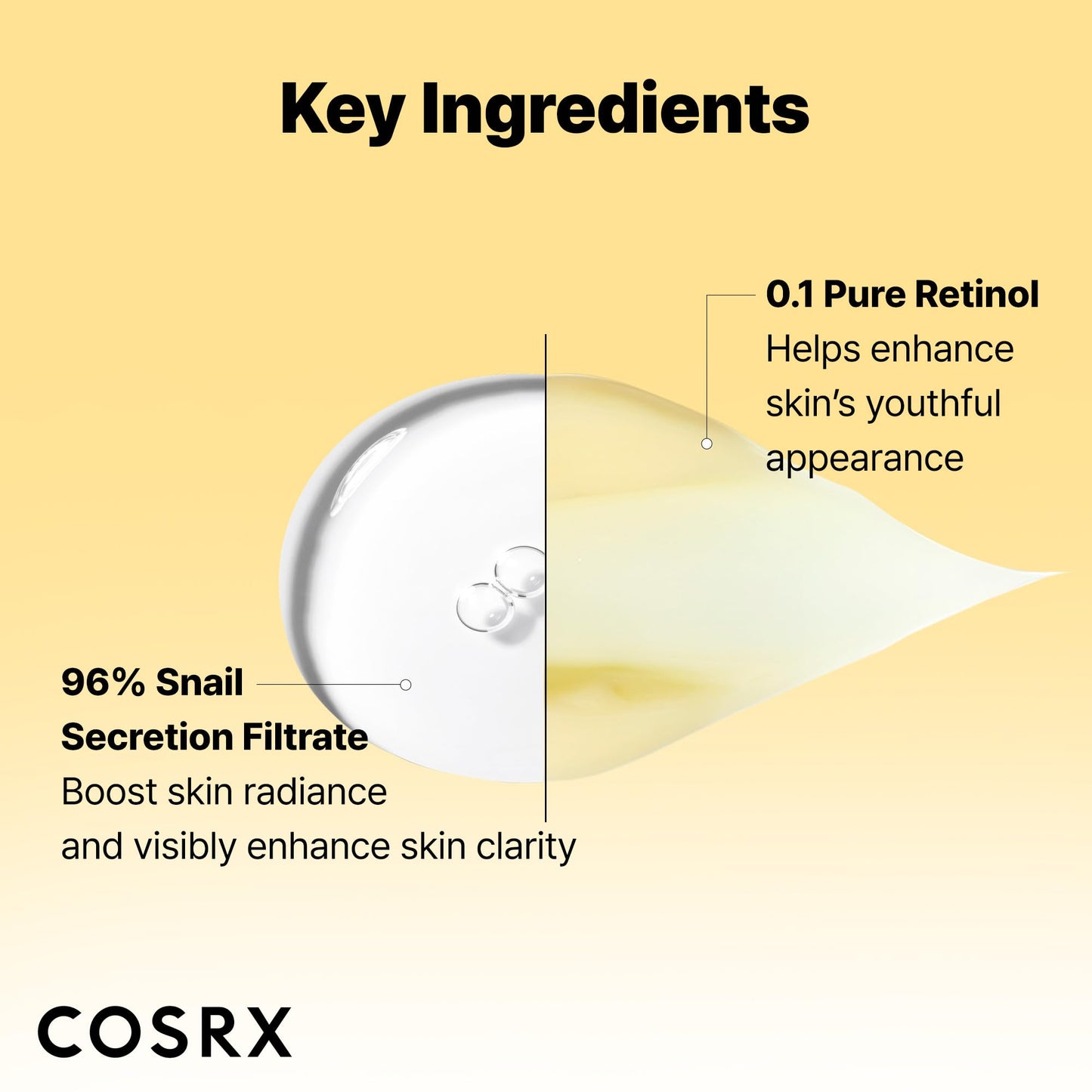 COSRX Snail 96% Mucin Power Essence 2ea & Retinol 0.1% Cream Mini Sample 1ea, Glass Skin Starter Set, Amazon Exclusive, Daily Hydrating & Firming Korean Skin Care Kit, Gift Set