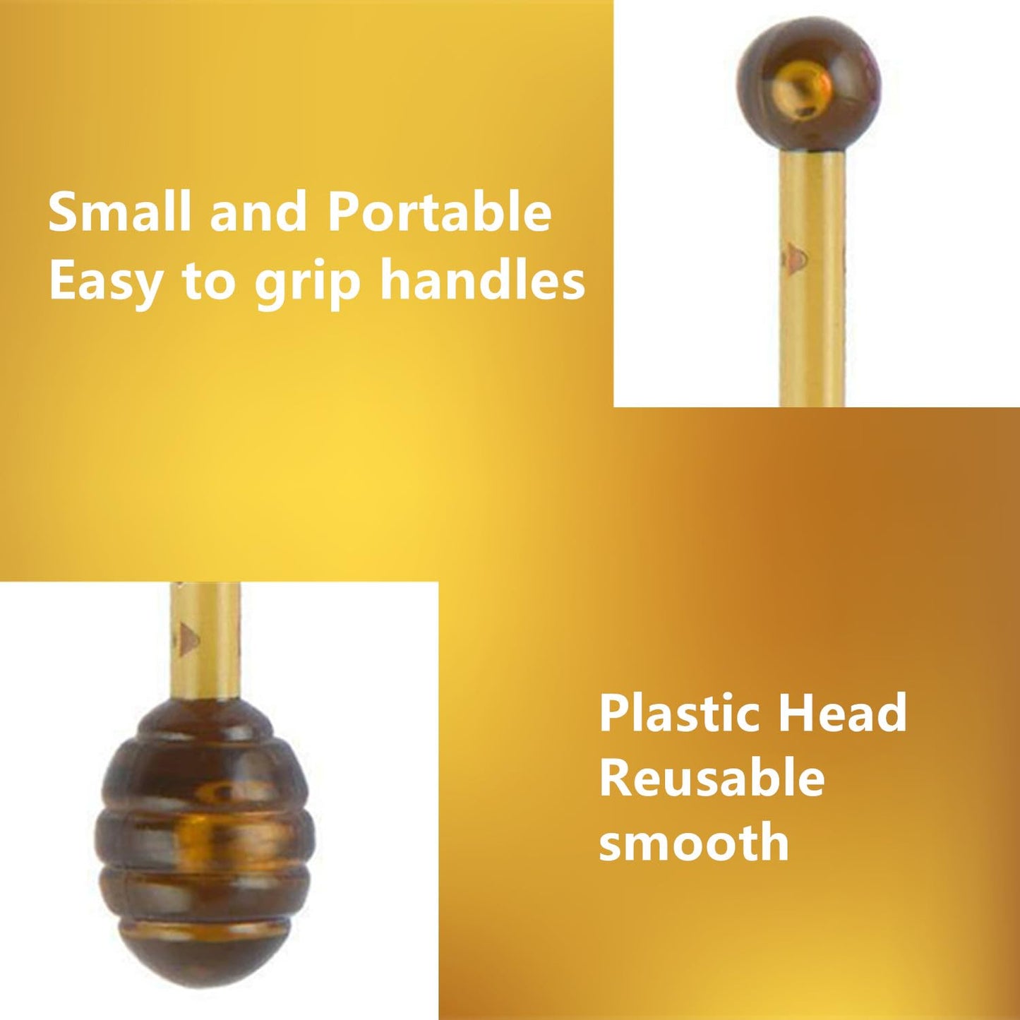 30 PCS Lip Balm Applicators Stick Honey Dipper Small Spoon Multiple Colour Honey Jar Jam Mini Lip Gloss Stick for Lip Balm