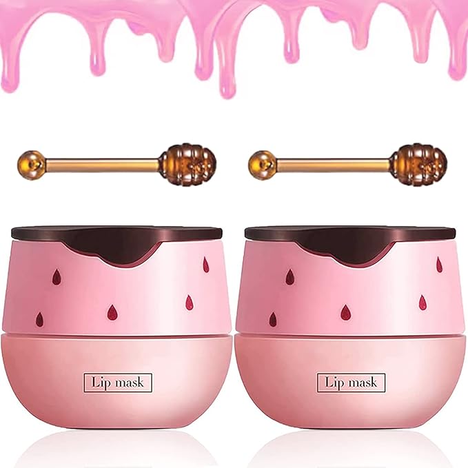 2PCS Bee Lip Balm Honey Lip Exfoliator