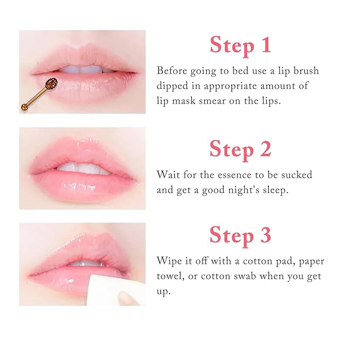 3 PCS Bee Lip Balm Honey Exfoliator