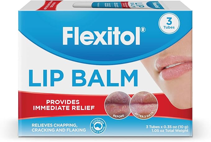 Flexitol Lip Balm, 0.35 Ounce Tube,