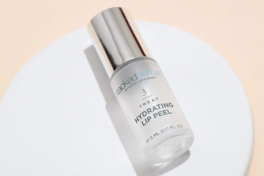 Hydrating Lip Peel - No Rinse Lip Exfoliator & Moisturizer for Dry, Cracked Lips - Vegan Lip Treatment with AHA & Glycolic Acid - Lip Serum & Primer for Smoother, Softer Lips, 0.17 fl oz