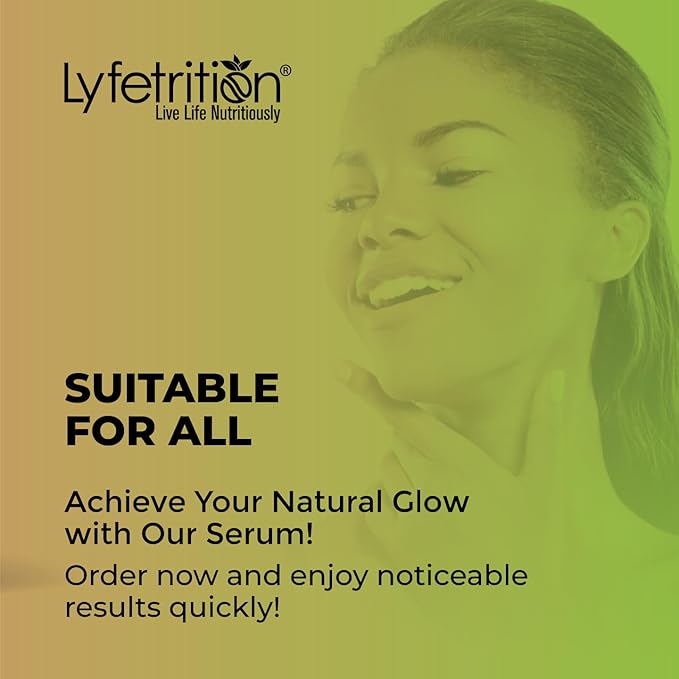 Hyaluronic Acid Serum for Skin, Moisturizing and Hydrating Serum for All Types of Skin, 100% Natural Face Serum with Vitamin C & Aloe Vera (12 Fl Oz), Clear Serum, (Lyfe7581)
