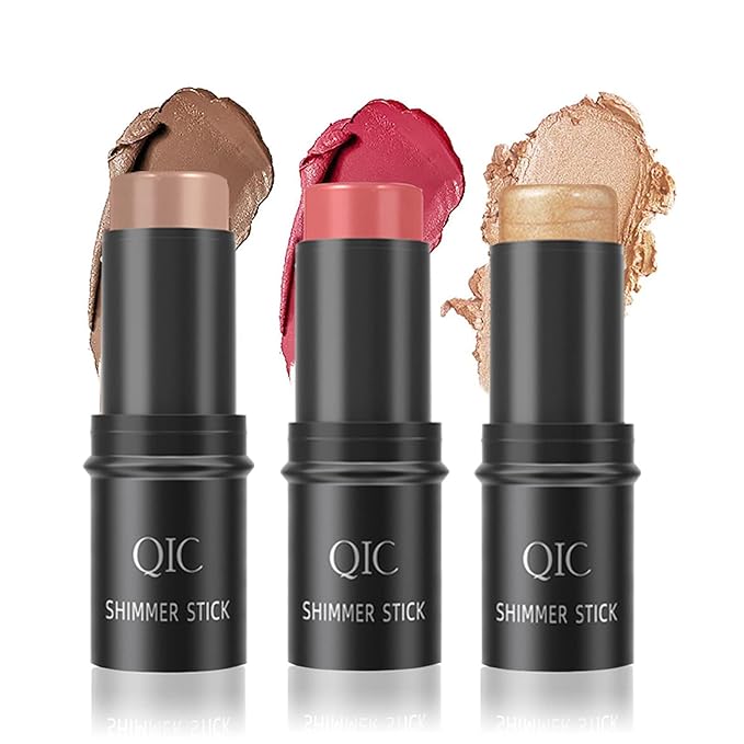 Face Sticks Trio, Blush Stick, Contour Stick, Highlighter