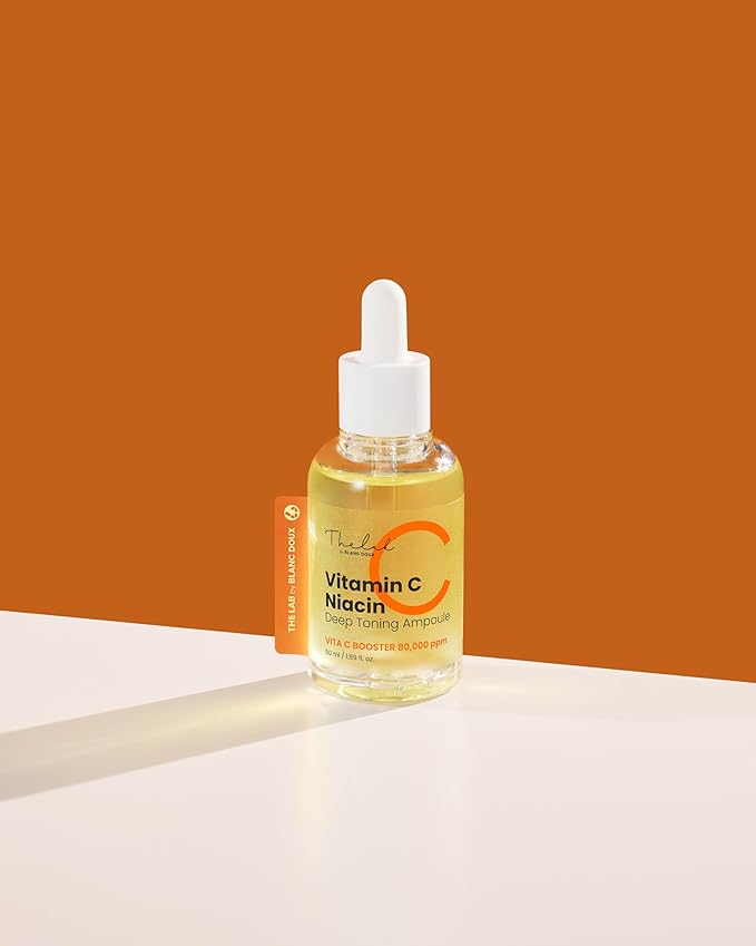 THE LAB by BLANC DOUX Vitamin C Niacin Serum | Brightening Serum with Vitamin C & Niacinamide | Lightweight Daily Toning Ampoule for Sensitive Skin | Korean Skincare