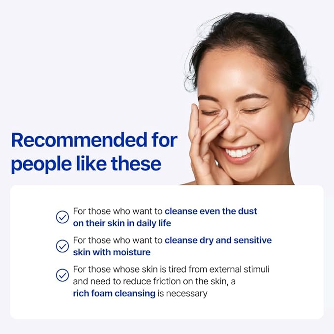 Real Barrier | Cream Cleansing Foam | Skin Barrier Face Wash | Sulfate-Free Amino Acid Moisturizing Face Cleanser | Ceramide Korean Facial Wash | Facial Cleanser for Women and Men | 4.05 fl oz (120ml)