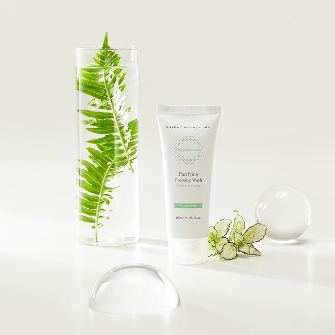 Purifying Foaming Wash 100ml / 3.38 fl.oz – pH 5.0 Low Acidic Gel Cleanser for Sensitive & Acne-Prone Skin, Gentle Face Wash with Anti-Inflammatory Botanic Extracts