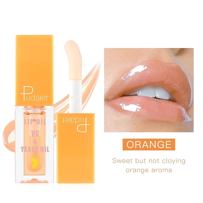 Pudaier Hydrating Lip Oil, Fruit Extract Lip Oil Hydrating