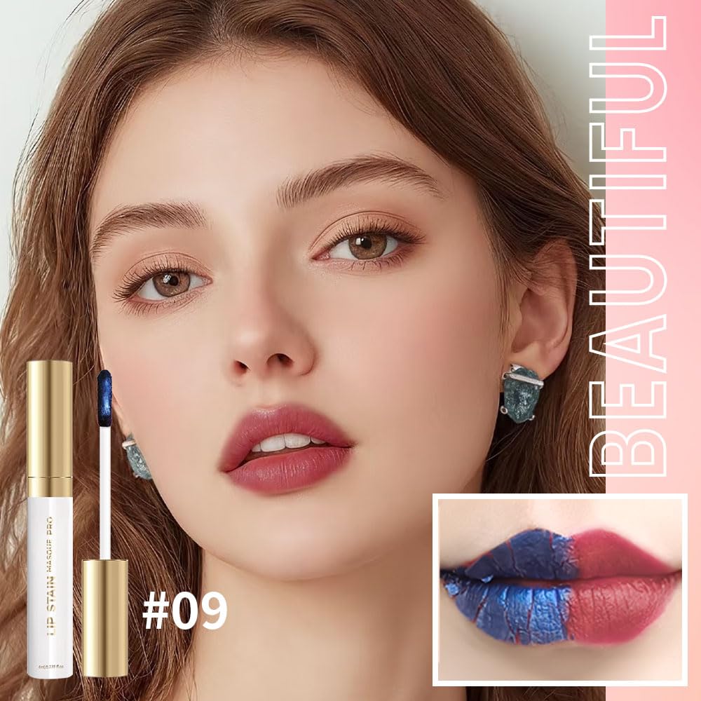 FERLYHR Lip Liner - Peel Off Lip Stain | Long Lasting Matte Lip Tattoo | Transfer Proof, Hydrating Formula with Hyaluronic Acid & Vitamin E | Vegan & Cruelty-Free | for All Skin Types(9#rose beige,)