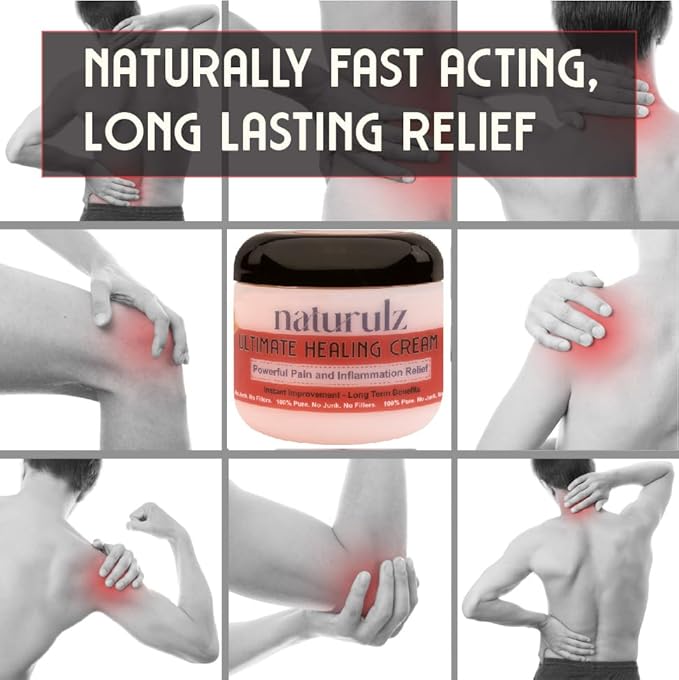 Naturulz Ultimate Healing Cream 4oz Bundle & Save – Plant-Based Topical for Daily Relief of Soreness, Stiffness & Discomfort in Back, Shoulder, Knee, Neck & Foot, Lightweight, Clean Ingredients