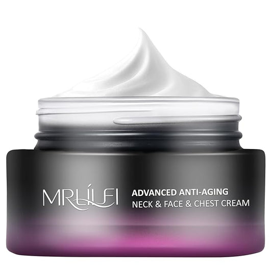 4 in 1 Retinol Moisturizer Cream, Tightening & Lifting Neck Cream, Advanced Anti-Aging Face Moisturizer, Reduces Fine Lines & Wrinkles for Neck & Face & Chest (50 ml/1.7 oz)