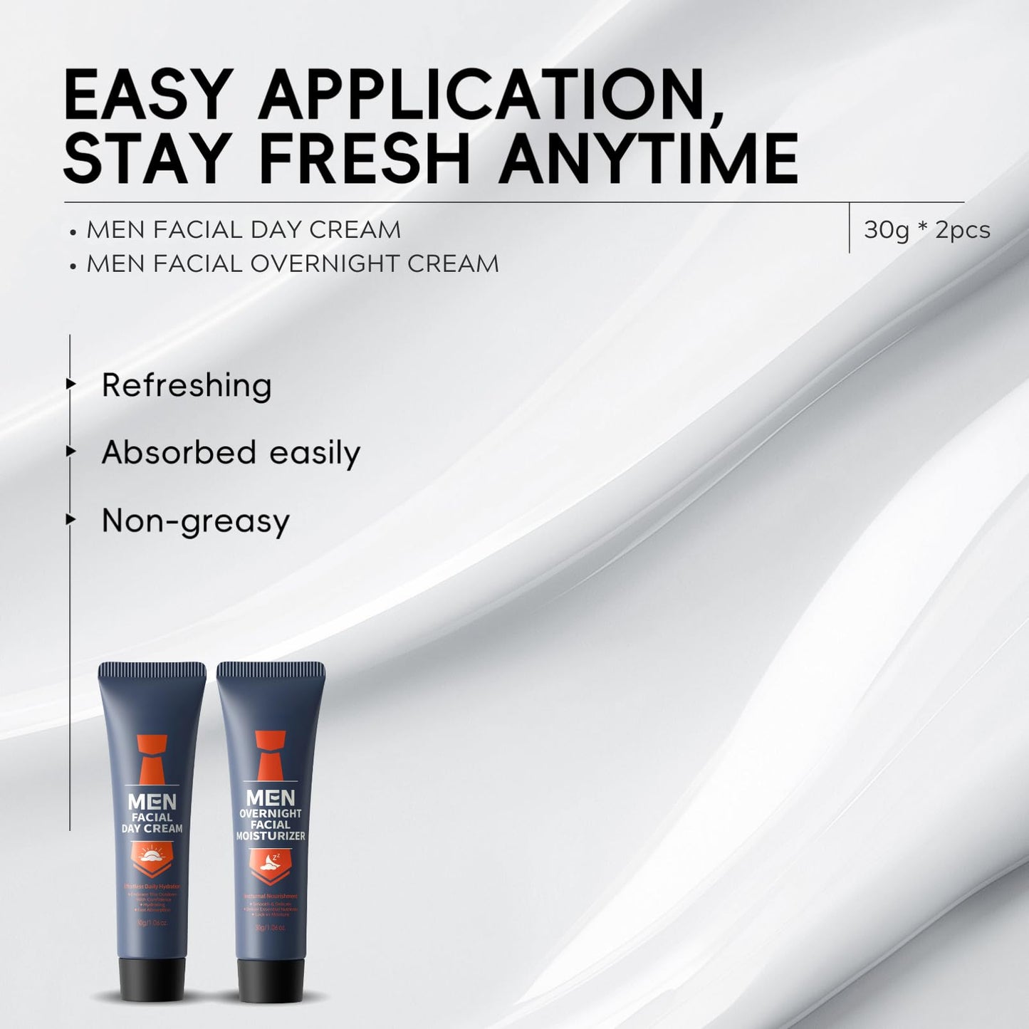 Skin Care for Men Hydrate, Anti-Aging Mens Facial Care Kit - Daily Men’s Skin Care Kit for Sensitive Skin & Dryness Protection | Mens Christmas Gifts Stocking Stuffers for Boyfriend Dad Husband 6Pcs