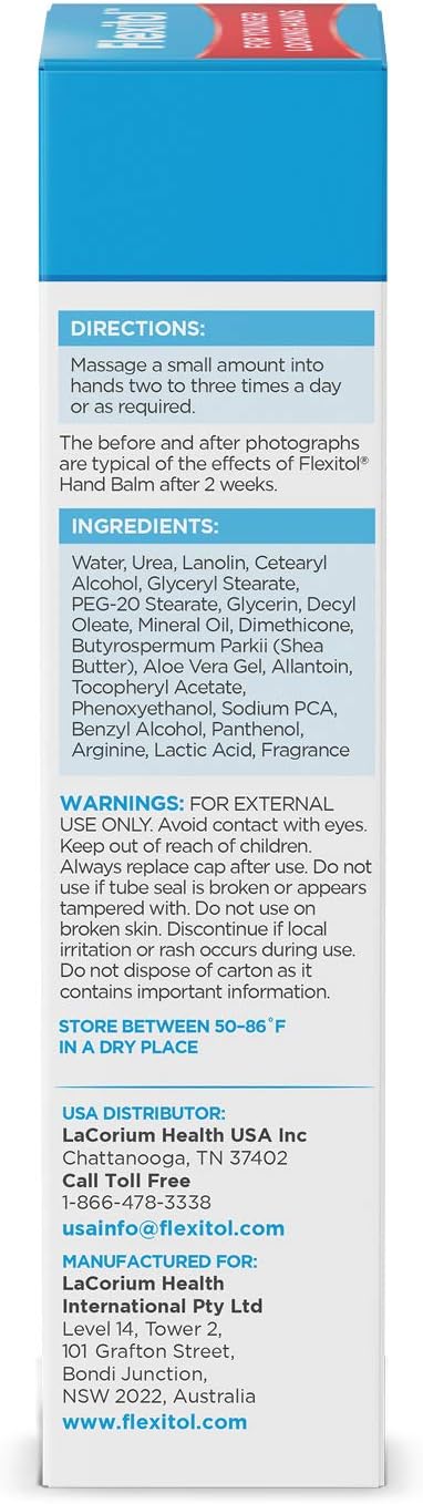 Flexitol Hand Balm, Rich Moisturizing Hand Cream for Fast Relief (Pack of 2)