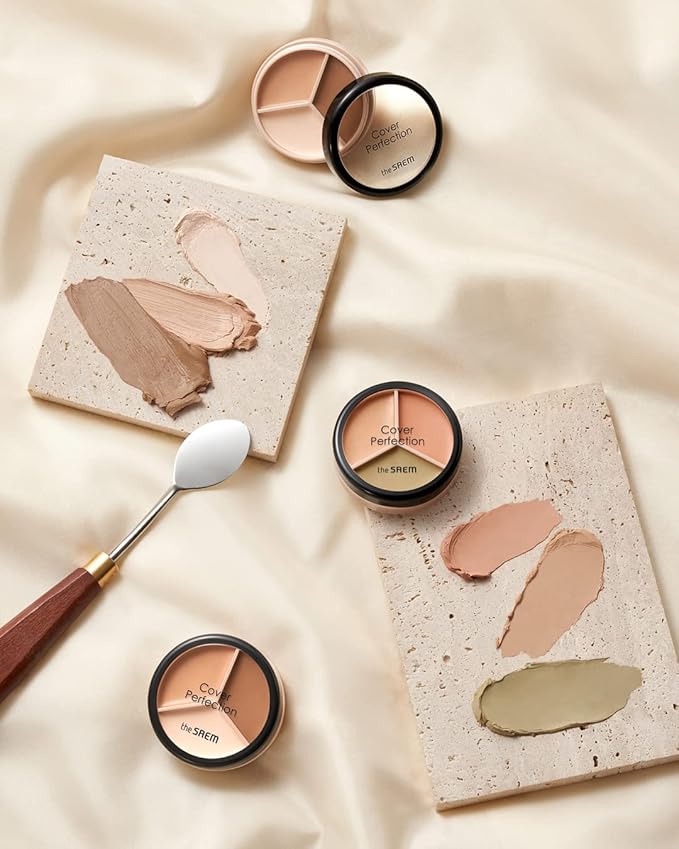 THESAEM Cover Perfection Triple Pot Concealer – 3 Contour Beige